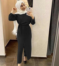 Solid Color Long Waist Jumpsuit