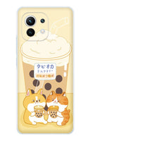 Milk Tea Dog Cat Japanese And Korean Style Mobile Phone Case