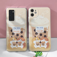 Milk Tea Dog Cat Japanese And Korean Style Mobile Phone Case