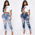 Fashion Stretch Ripped Skinny Hip Jeans