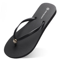 Flip-Flops Women Flat-Heel Non-Slip Beach Slippers