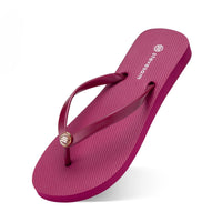Flip-Flops Women Flat-Heel Non-Slip Beach Slippers