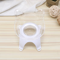 Cartoon Cat Ears Cat Paw Bottom Single Bowl Cat And Dog Pet Food Bowl