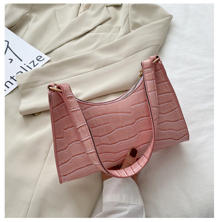 Solid Color Carry Underarm Bag