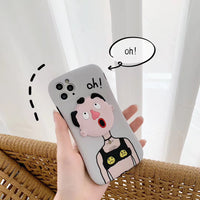 Compatible with Apple, Compatible with Apple , Three-Dimensional Silicone Suitable For Apple 11pro Max Mobile Phone Case IphonexsX 8plus Couple Se7p For Men And Women