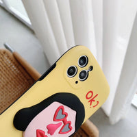Compatible with Apple, Compatible with Apple , Three-Dimensional Silicone Suitable For Apple 11pro Max Mobile Phone Case IphonexsX 8plus Couple Se7p For Men And Women