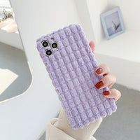Compatible with Apple , New Three-Dimensional Grain Plush Mobile Phone Case Apple 11 Lens All-Inclusive Protective Cover