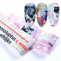 Nail Starry Sky 10 Color Glass Sticker Jewelry Transfer Paper Starry Sky Poster Sticker Platinum Sticker
