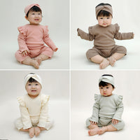 Korean Spring And Autumn Bottoming Triangle Romper European And American Baby Crawling Clothes Ins New Baby Cotton Long-Sleeved Bag