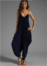 Low-cut V-neck Sexy Suspender Jumpsuit