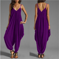 Low-cut V-neck Sexy Suspender Jumpsuit
