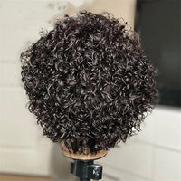 European And American Popular Wine Red Short Curly Wig