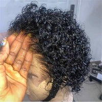 European And American Popular Wine Red Short Curly Wig