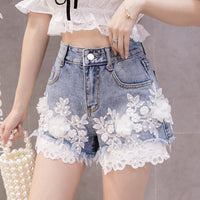Spring And Summer New Sweet High-Waisted Loose And Thin Raw-Edge Wide-Leg Pants Women