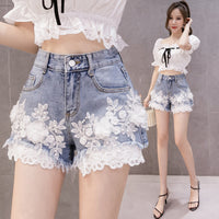 Spring And Summer New Sweet High-Waisted Loose And Thin Raw-Edge Wide-Leg Pants Women