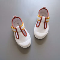 Korean Children's Canvas Shoes T-shaped Kindergarten White Shoes