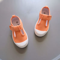 Korean Children's Canvas Shoes T-shaped Kindergarten White Shoes