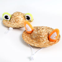 Pet Summer Sunscreen Cute Frog Fox Antler Ear Hat