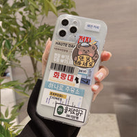 Compatible with Apple, Compatible with Apple , Bear Apple Iphone12 Mobile Phone Case Xs Max Fine Hole 8p Silicone Sleeve XR Anti-Drop Cartoon 11pro Applicable
