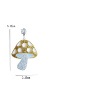 Needle Earrings Fashion Earrings Mushroom Garden Fairy Tale