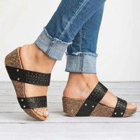 Women Wedge Sandals Big Size 43 Ladies Slippers