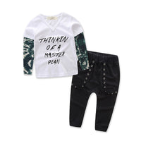 Children's Suit Long Sleeve Casual Two Piece Suit For Boys And Girls