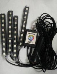 Automotive atmosphere One to four lights Remote 4x9 LED atmosphere lamp Indoor foot lamp