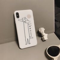 Compatible with Apple, Compatible with Apple , Han Feng Cute Cat IPhone XS Max Case 11