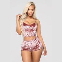 European and American Sexy Lingerie Foreign Trade Hot Sale Sexy V-neck Slim Underwear Multicolor Two-piece Suit