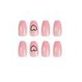Nude Short Ballet Love Wearing Nail Finished Nail Nail Patch Nail Patch Waterproof Detachable