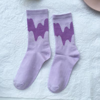 Candy Color Matching Street All-match Cotton Socks And Tube Socks Women