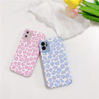 Compatible with Apple , Simple Style Pink Leopard Print Suitable For Apple Phone Case