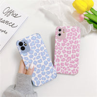 Compatible with Apple , Simple Style Pink Leopard Print Suitable For Apple Phone Case