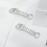 Custom Sneakers Tag for Women Men Stainless Steel Personalized Shoes Buckle