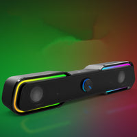 Multimedia Wired Rgb Luminous Subwoofer Computer Notebook Mobile Phone Audio Box