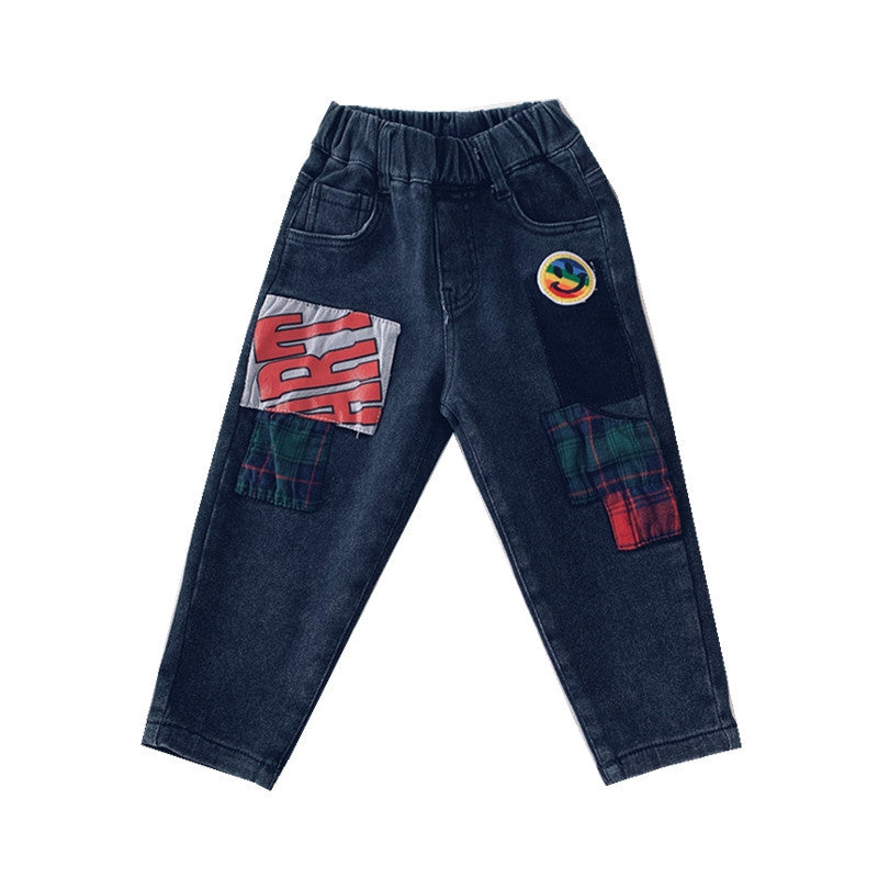 Jeans Middle And Small Children's Casual Pants Children's Feet