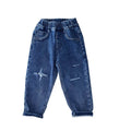 Boys Fleece Jeans Straight Trousers Trendy Children s Clothing