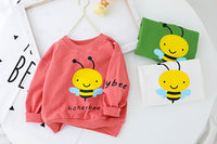 Children's Cartoon Bee Sweater Pants Two-piece Baby Suit
