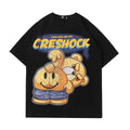 Cartoon Bear Print Short-Sleeved T-Shirt Men's