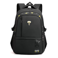 Elementary And Middle School Students Male Oxford Cloth Backpack Trendy Large-capacity Black School Bag