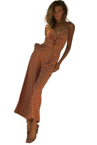 Sexy Slim Slimming Sling Polka Dot Jumpsuit