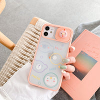 Compatible with Apple, Compatible with Apple , Creative New Cartoon Window Mobile Phone Case For iPhone11ProM Mobile Phone Case Apple 7P Frosted Protective Cover