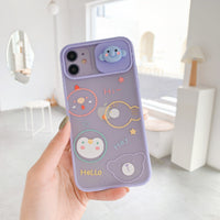 Compatible with Apple, Compatible with Apple , Creative New Cartoon Window Mobile Phone Case For iPhone11ProM Mobile Phone Case Apple 7P Frosted Protective Cover