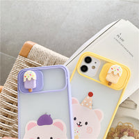 Compatible with Apple, Compatible with Apple , Cartoon Camera Protective Case for IPhone, Cartoon Soft Mobile Phone Protector For iPhone 12 11 Pro Max 7 8 Plus SE X XR XS Max
