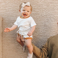 Pure Cotton Pit Strip Suit Light And Western Style Baby 2-piece Set