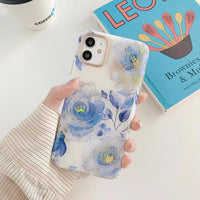 Compatible with Apple, The New Iphone11 Double-Sided Film Mobile Phone Case Apple X Electroplating Laser Flower Suitable For Xsmax Anti-Drop Case SE