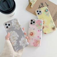 Compatible with Apple, The New Iphone11 Double-Sided Film Mobile Phone Case Apple X Electroplating Laser Flower Suitable For Xsmax Anti-Drop Case SE