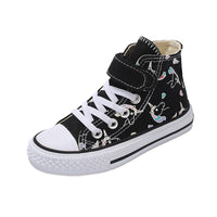 Children's Rainbow High-Top Velcro Cartoon Sneakers