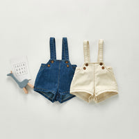 Boys And Girls Baby Suspender Denim Adjustable Bib Pants