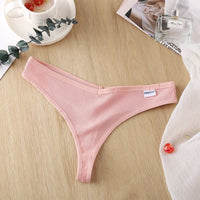 Ladies Thong Briefs Low Waist High Slit